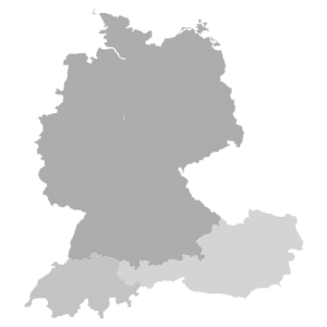 Lageplan, Deutschland Österreich und Schweiz